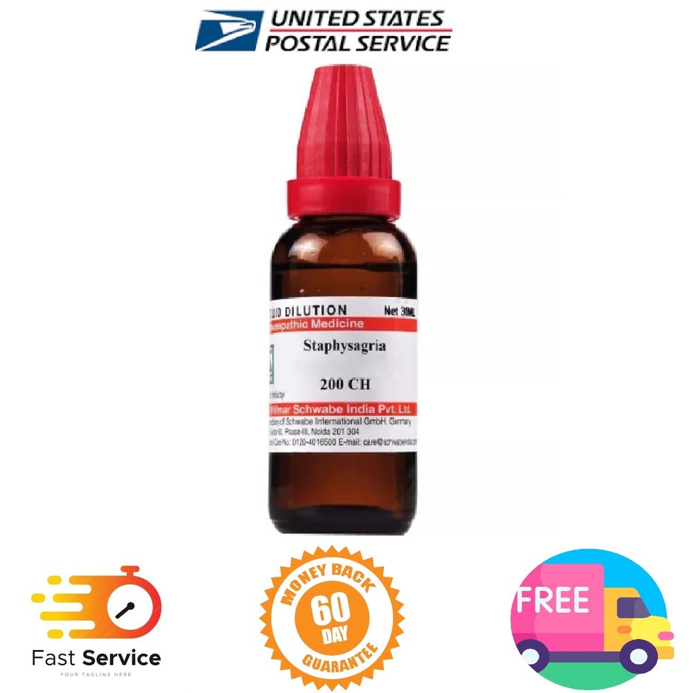 Willmar Schwabe Homeopathy Staphysagria (30 ML) (Select Potency)