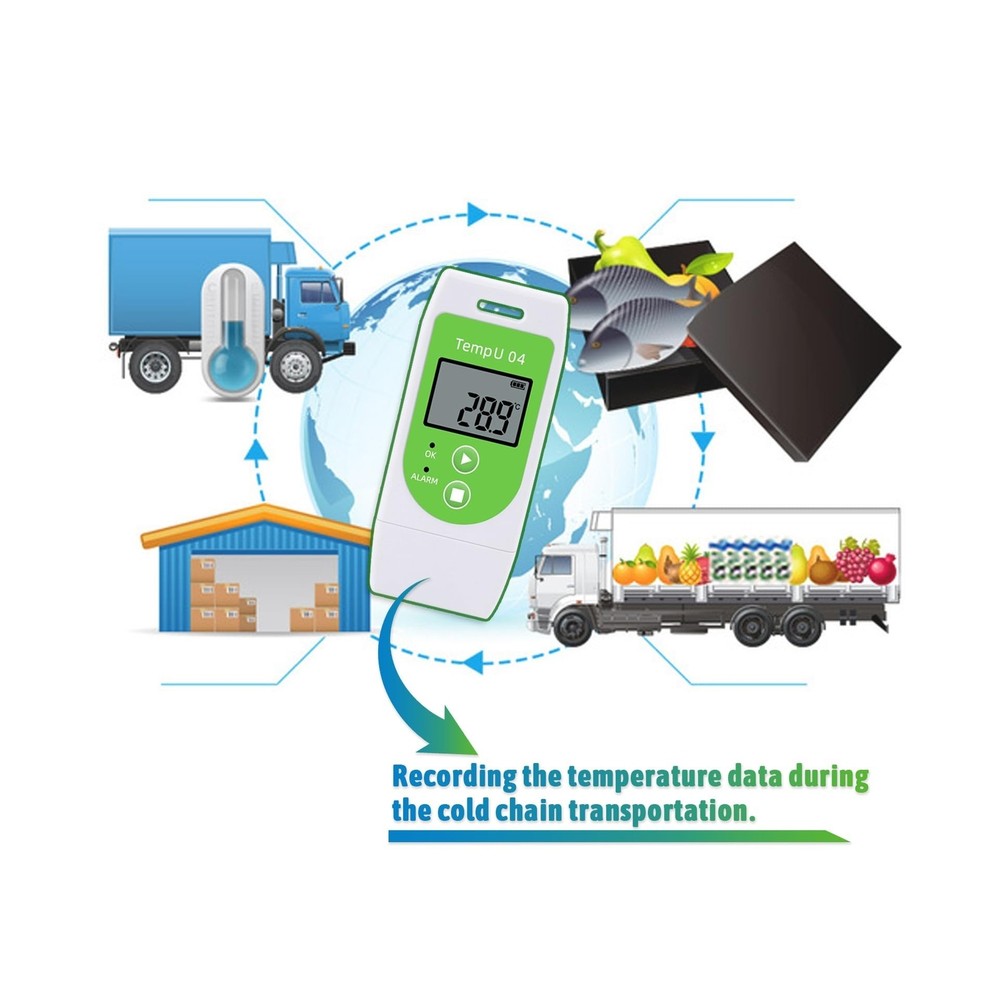 Temperature Data Logger USB Digital Temp Recorder Waterproof,Industrial Therm...