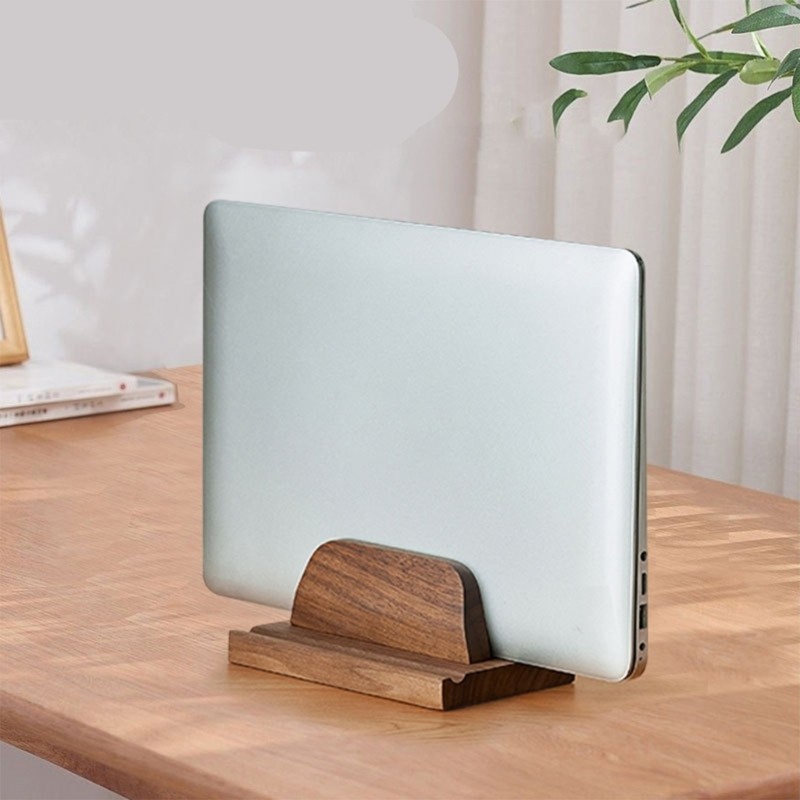 Multifunction Walnut Device Stand Walnut Stand Compact for Work Study