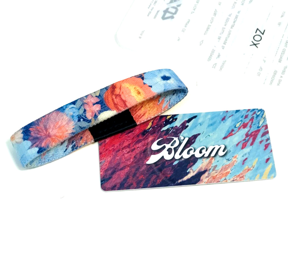 Zox **BLOOM** Silver Single MEDIUM Band w/Card NIP