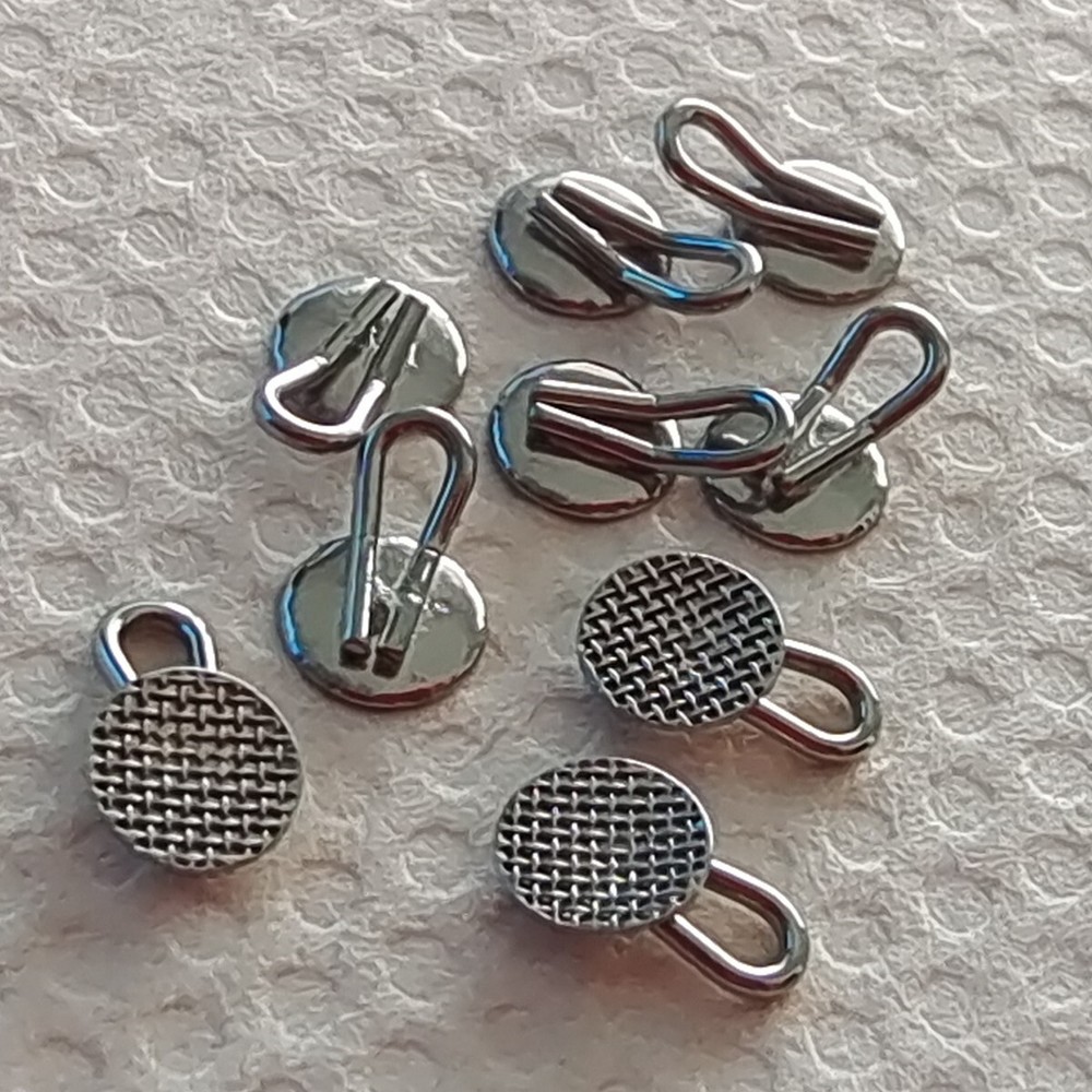 100 Pcs Dental Orthodontic Caplin Hook Traction Hook Diameter Round Bondable
