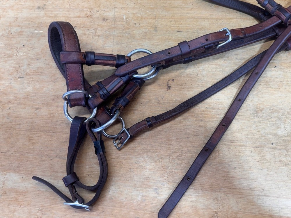 CHAMPION TURF Leather SidePull Western Training Headstall ~ Butter Soft!