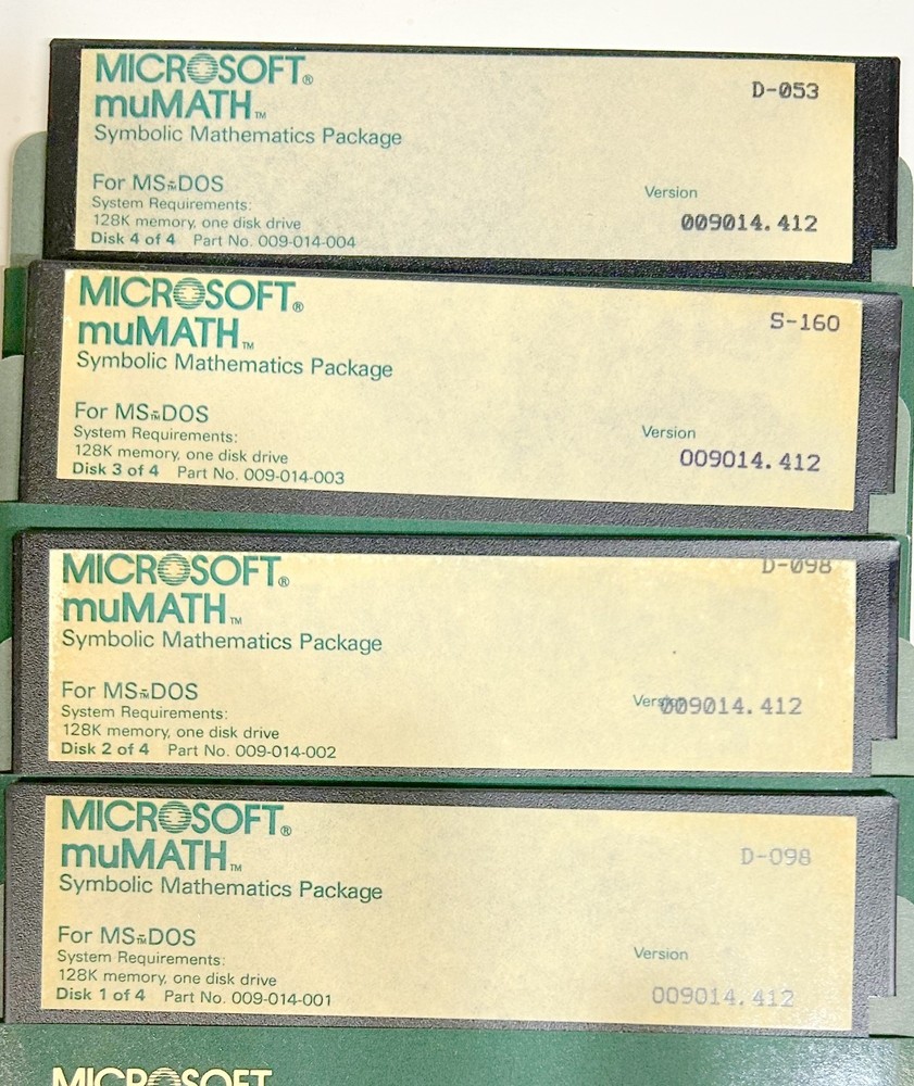 Microsoft MuMATH-83 Manual & Software
