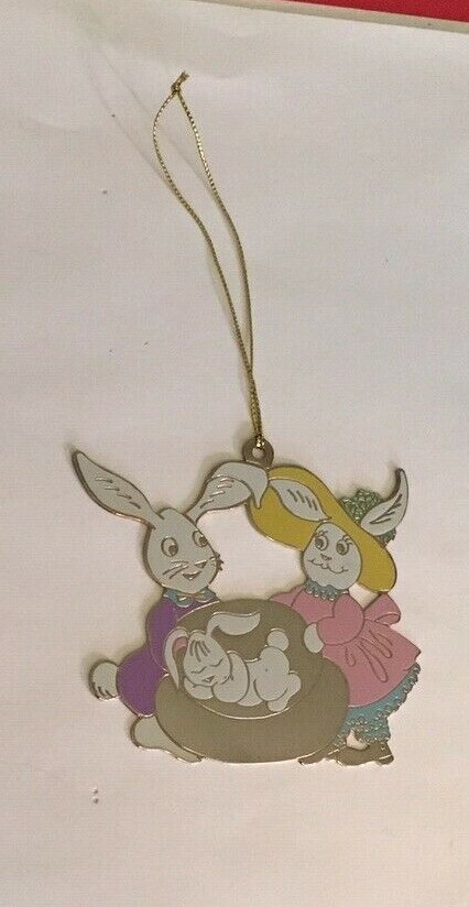 SPRING EASTER BUNNY ORNAMENT DECORATION GIFT BABIES 1st EASTER
