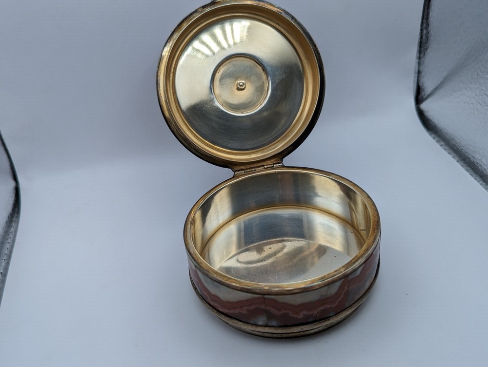 M.Mockel 800 Silver Pheasant Round Box