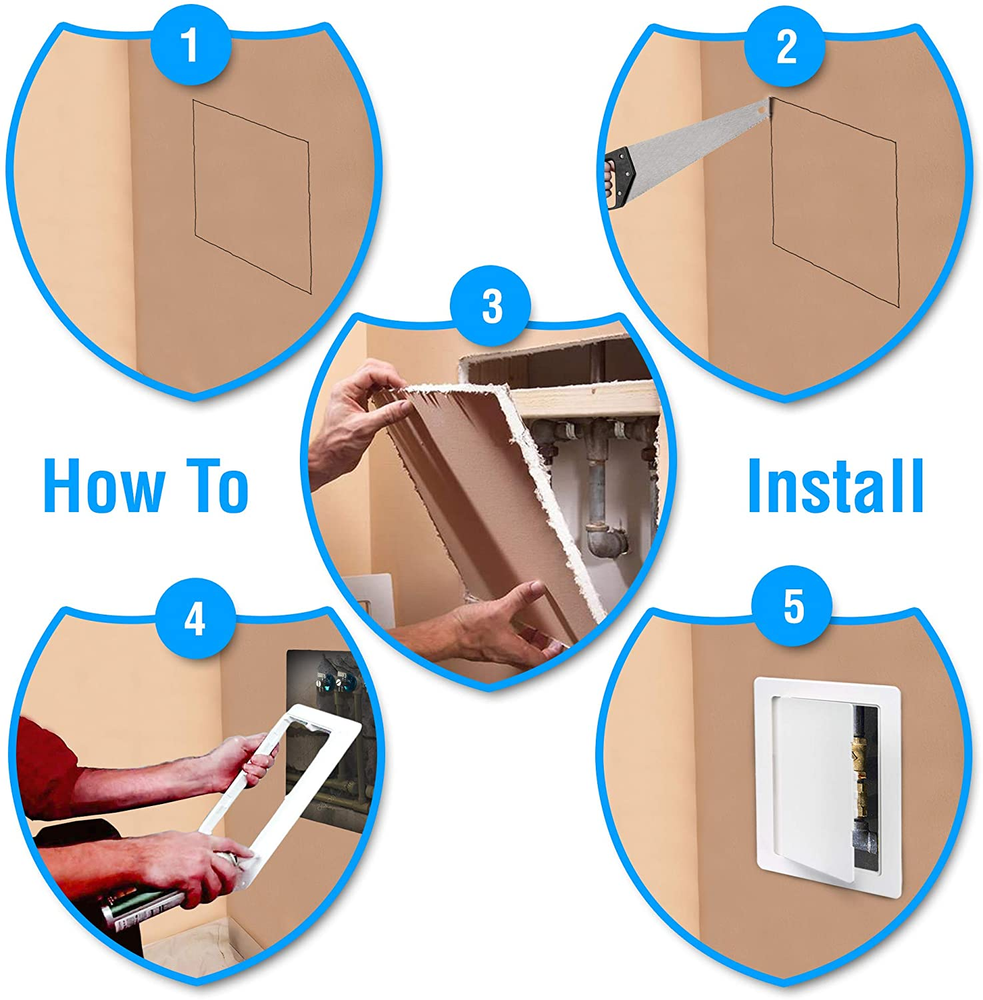 Access Panel For Drywall Wall Access Panel 12 X 12 Durable Plastic White NEW