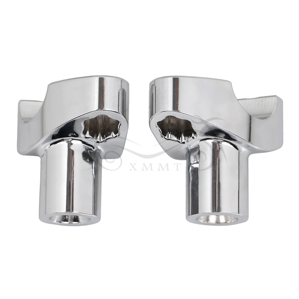 Chrome 2" Handlebar Risers Bottom Fit For Harley Softail Low Rider Night Train