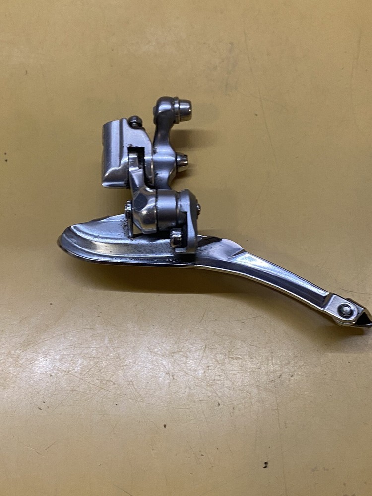 Silver Shimano FD-7403 Double Brace-on Front Derailleur
