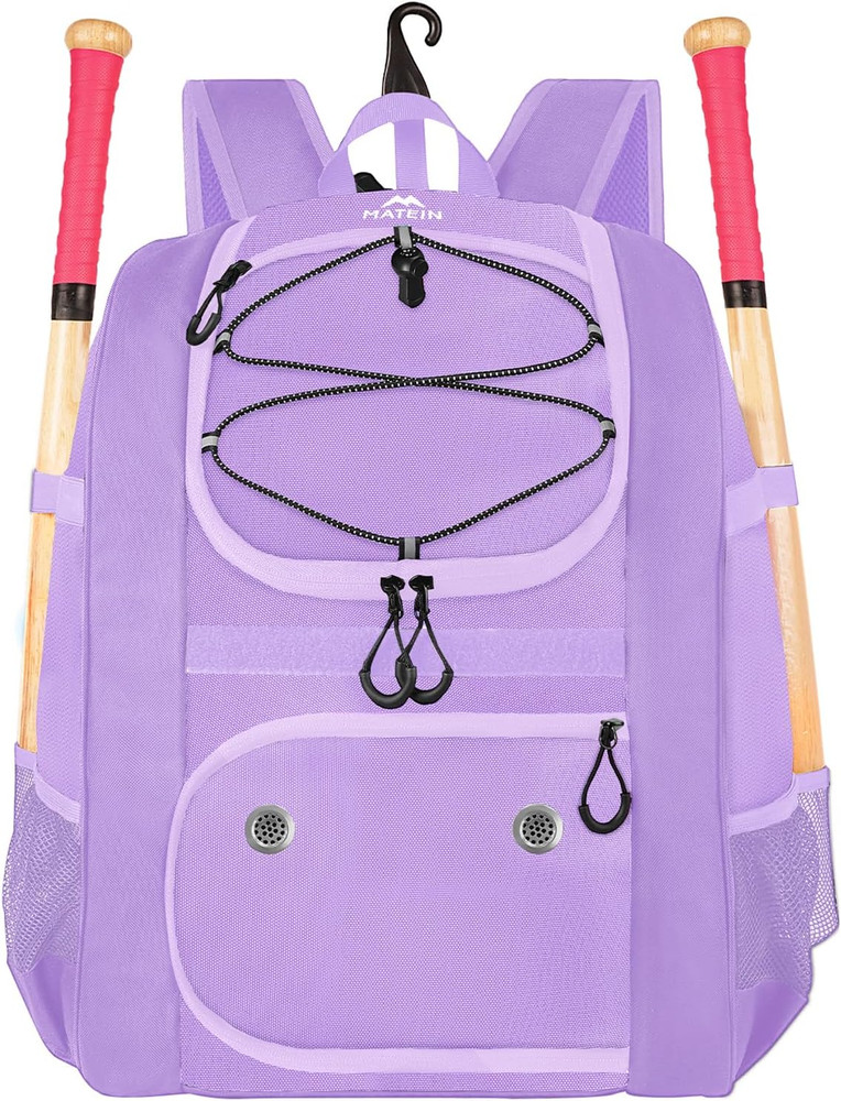 Softball Bag, Lightweight Baseball Backpack with Shoe Compartment, Baseball Bag