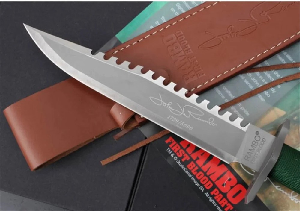 New FixedBlade Rambo Hand signed version Collection Outdoor Utility Tools VTH32A
