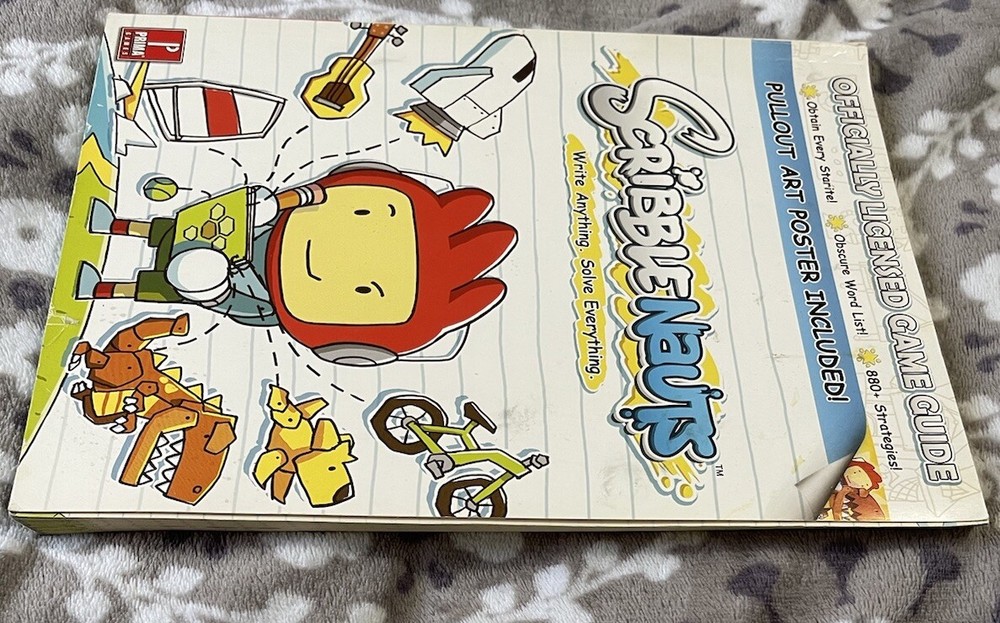 Scribblenauts Prima Official Strategy Guide Nintendo DS NO POSTER