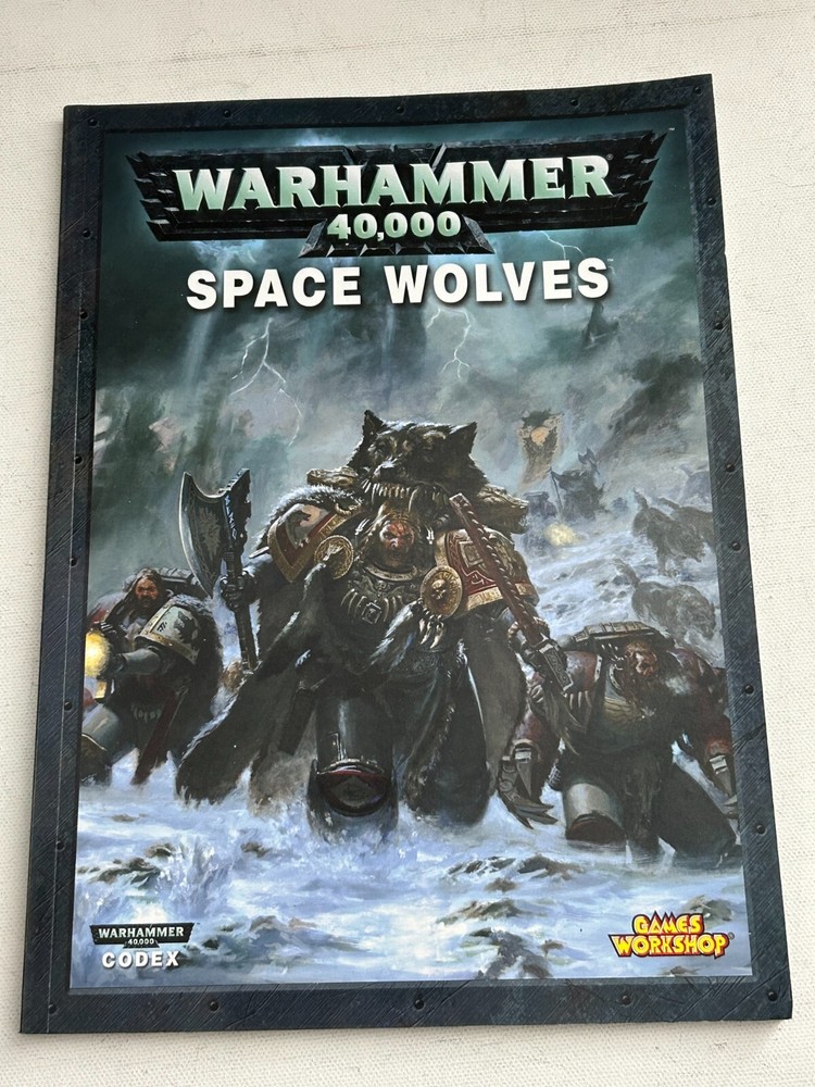 Warhammer 40K Classic Space Wolves Codex 2009 Very Good Army Book Space Wolf OOP