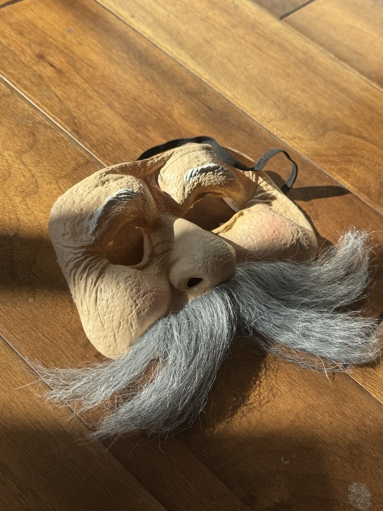 Vintage Rubber Face Mask Mustache Half Mask