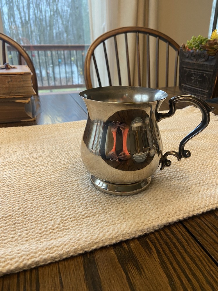 Silverplate Fancy Mug With Large Handle - FB Rogers