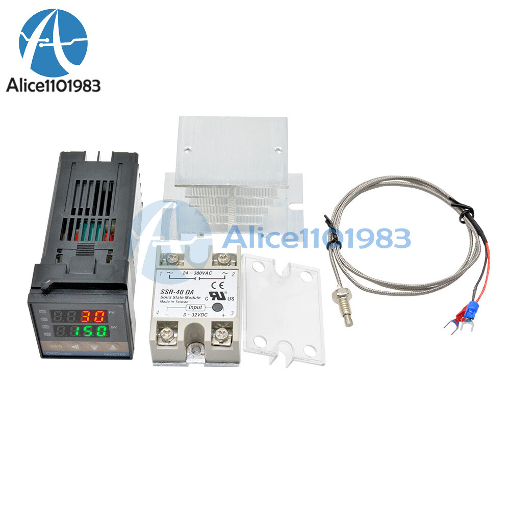 REX-C100 Digital Thermostat temperature Controller SSR Output K Thermocouple