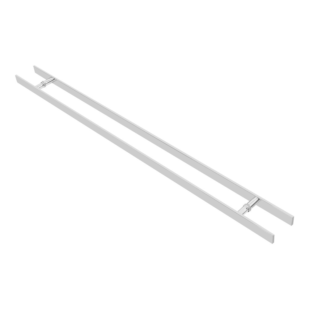 Push Pull Door Handle 58.66" Double Sided Door Handle Brushed Stainless Steel