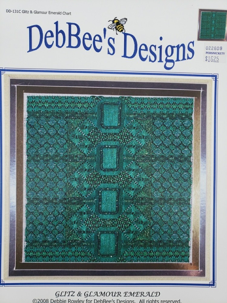 DebBee's Designs DD-131C Glitz & Glamour Emerald Canvaswork Chart