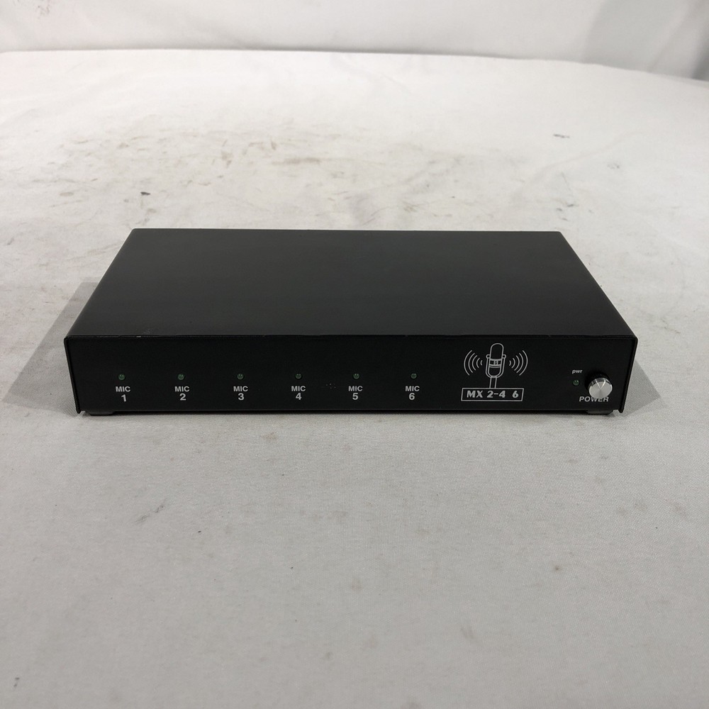 BIS MX 2-4 6 Input Audio Mixer No AC Adapter, Untested