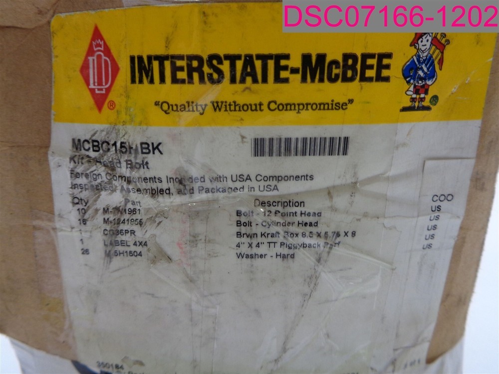 INTERSTATE-McBee MCBC15HBK Head Bolt Kit