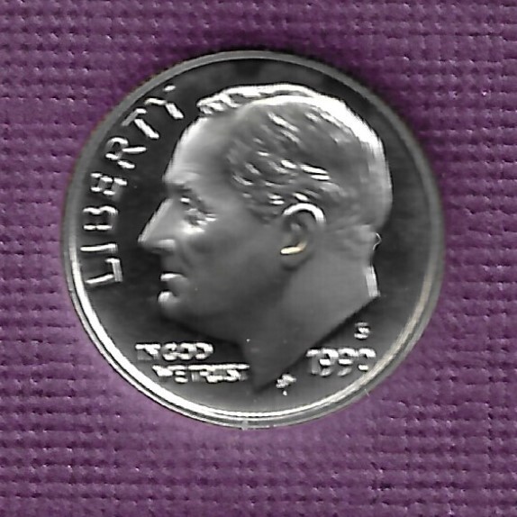 1990-S PROOF ROOSEVELT DIME
