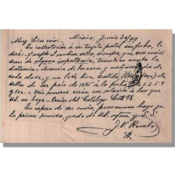 Rubber Stamp, Spanish Script Writing, Background,Words,Postal,Media,Collage,Art