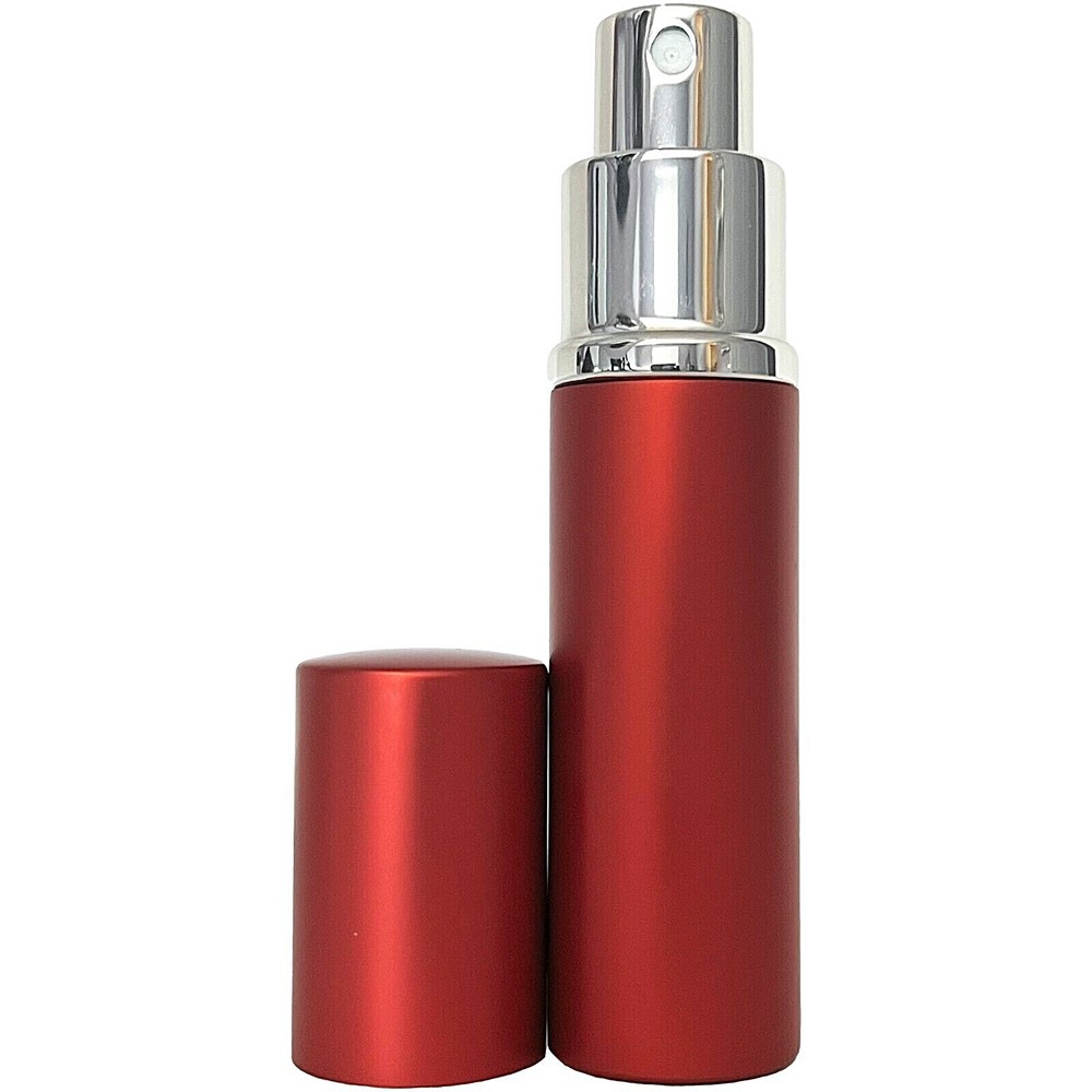 10ml 0.34oz empty glass spray deluxe bottles silver atomizer red casing