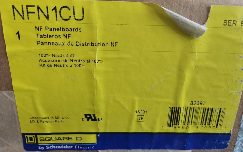 🆕️ Square-D NFN1CU Neutral Kit NF Panelboard |⚡️🇺🇸 SHIP+WARRANTY