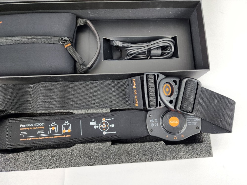 Woojer STRAP - Original 2017 Launch Model, Black, Haptic Vibration