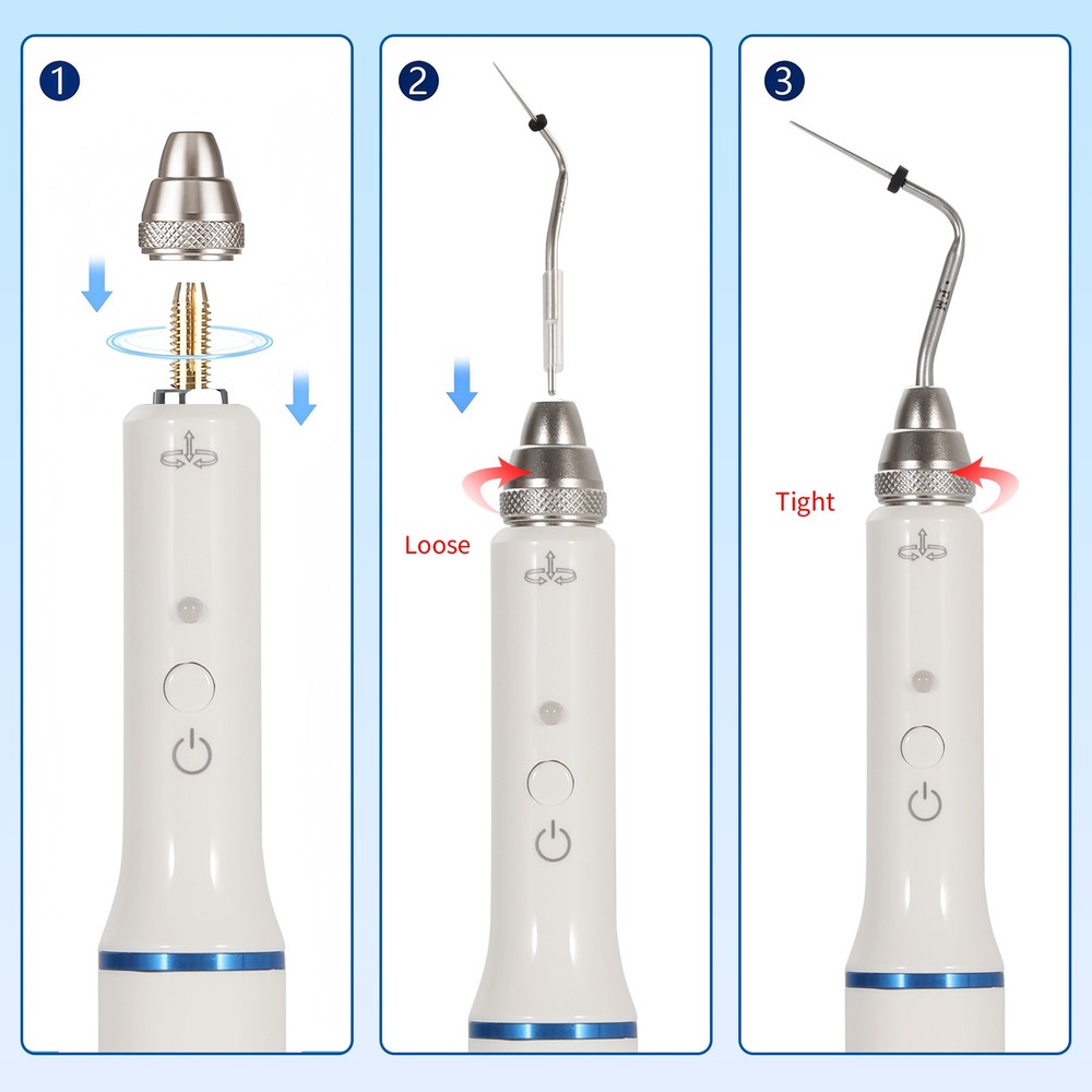 Dental Wireless Gutta Percha Obturation System Endo Heated Pen +Heated Tips