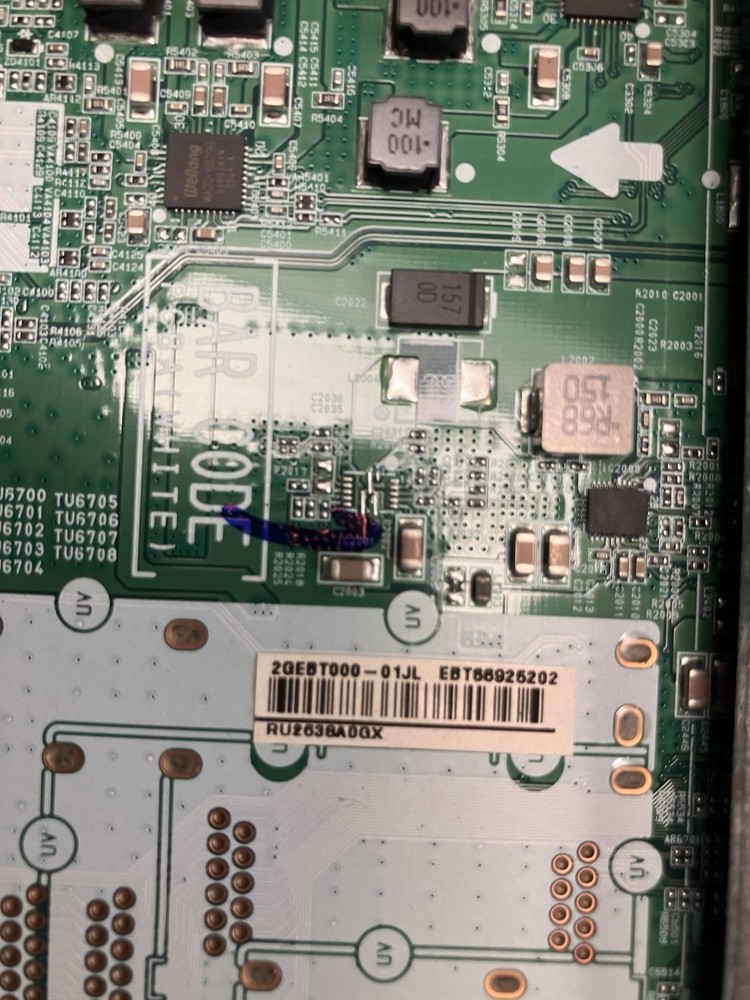 LG OLED65C2PUA, OLED65C2AUA EBU66737501 MAIN BOARD