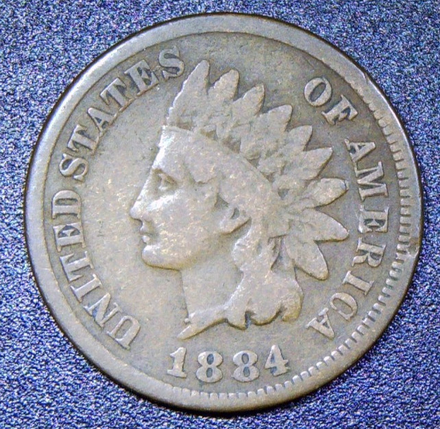 1884 Indian Head Cent AVG Circ RC31