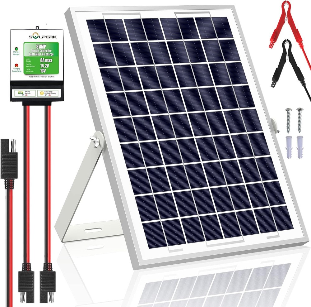 10W Solar Panel 12V Solar Panel Charger 8A Controller Suitable for Automotive