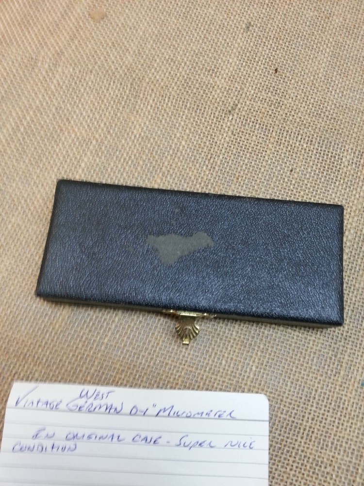 Vintage German MFG 0-1" Micrometer in Original Box