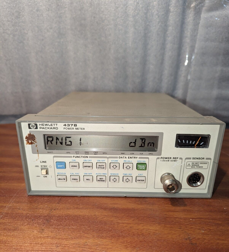 HP Hewlett Packard 437B Power Meter W/O Sensor, Pre-Owned.