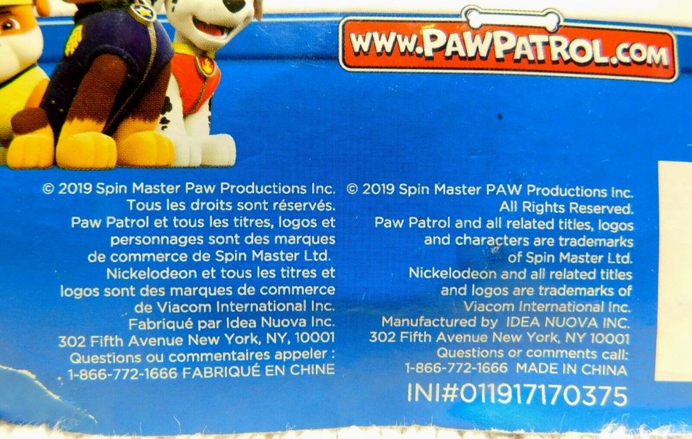 NL~Spin Master 2019 Nickelodeon Paw Patrol LED Night Light NEW!!