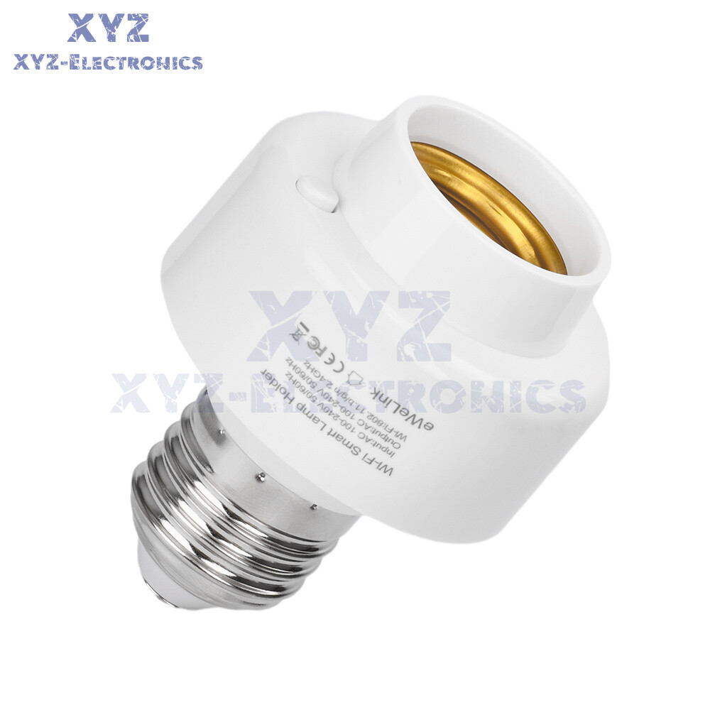 Smart WiFi Bulb Socket E26 E27 Light Bulb Adapter EWeLink Alexa Google Control