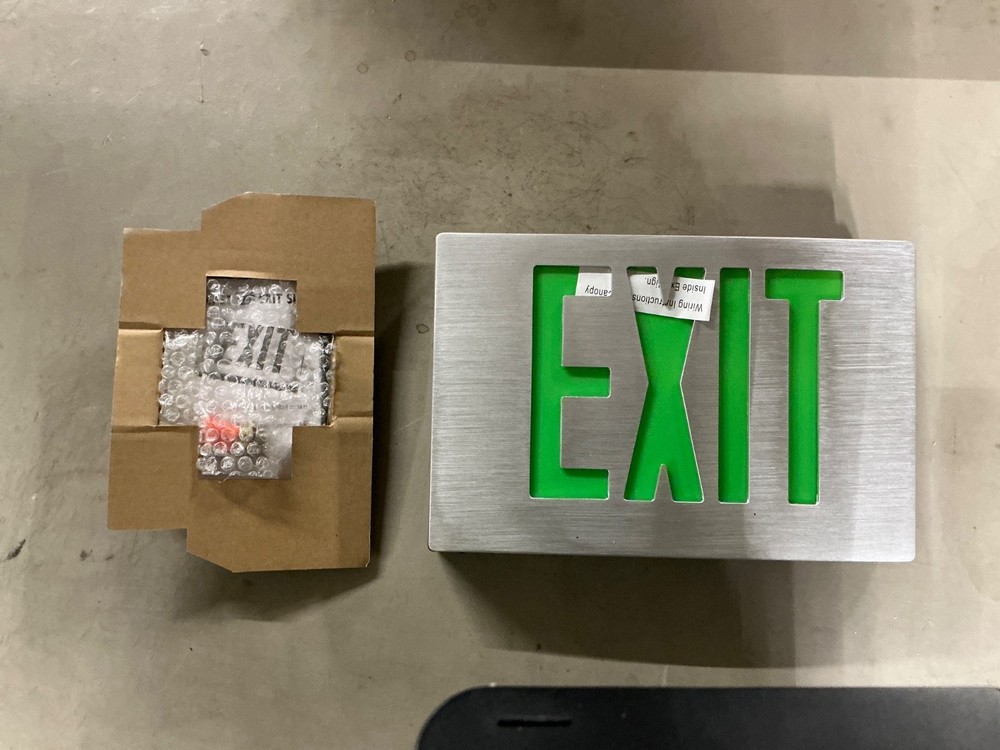 mule lighting die cast led exit sign CX-1-BG