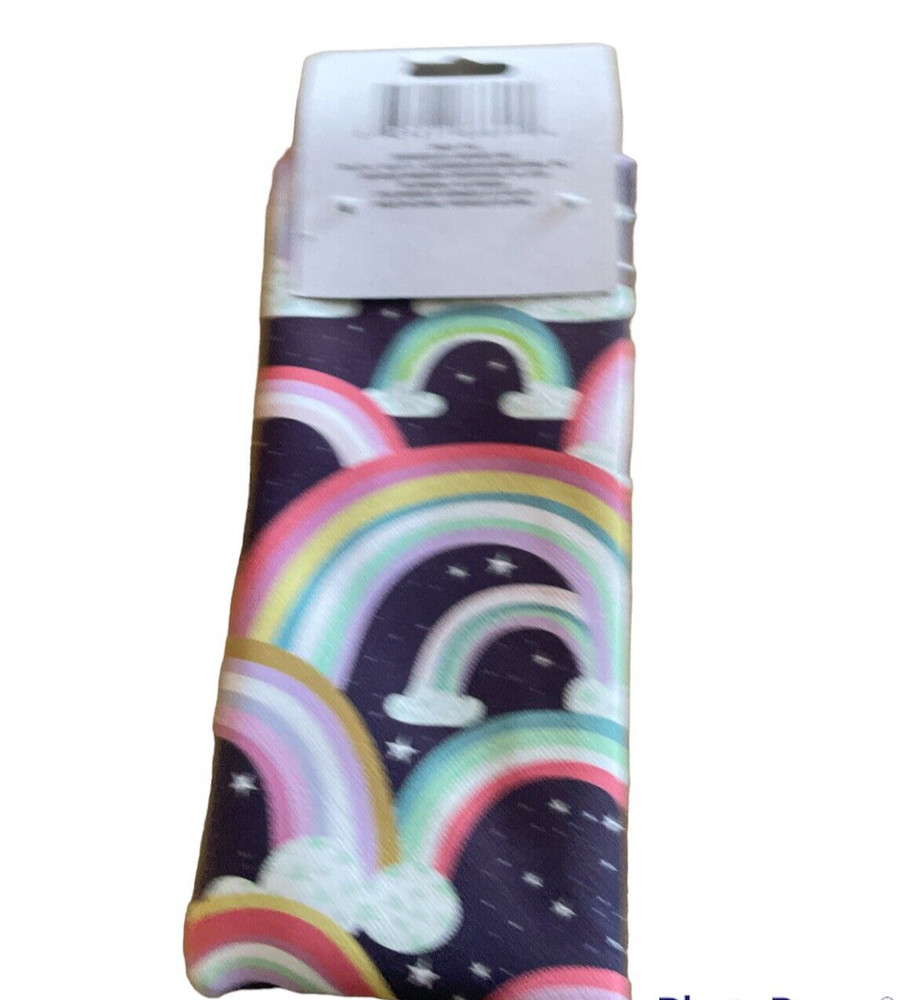 Eyeglass Squeeze Top Portable Pouch Rainbow Print