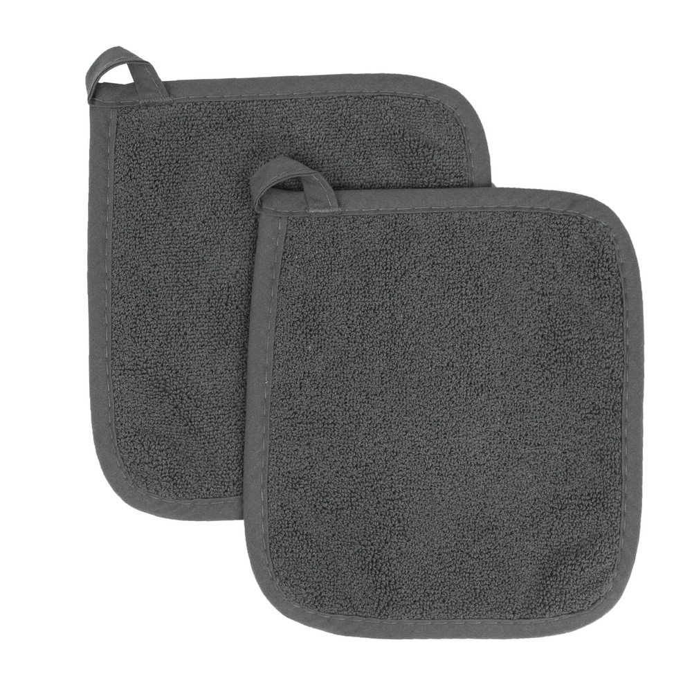 Ritz Royale Collection Pot Holder, Graphite, 2 Count