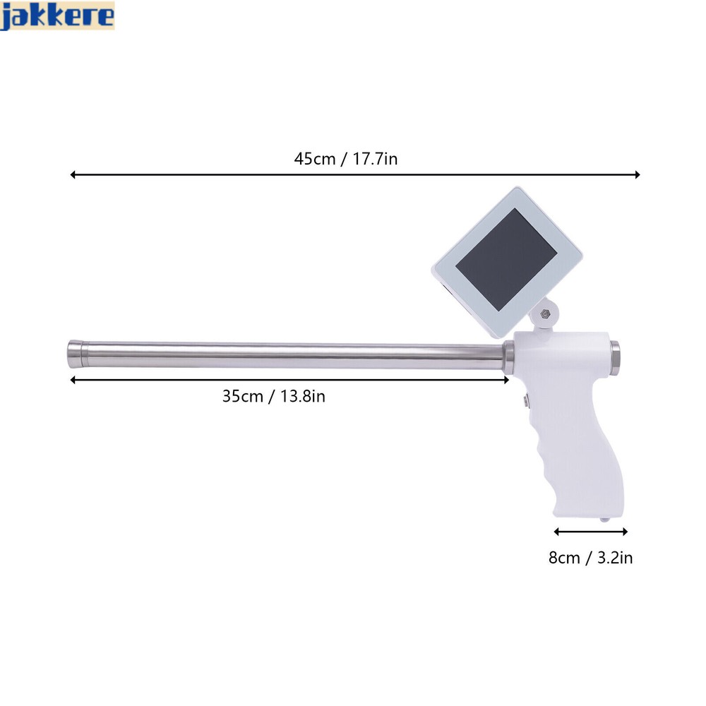 Insemination Kit For Cows Cattle Visual Insemination Gun w/ Adjustable HD Screen