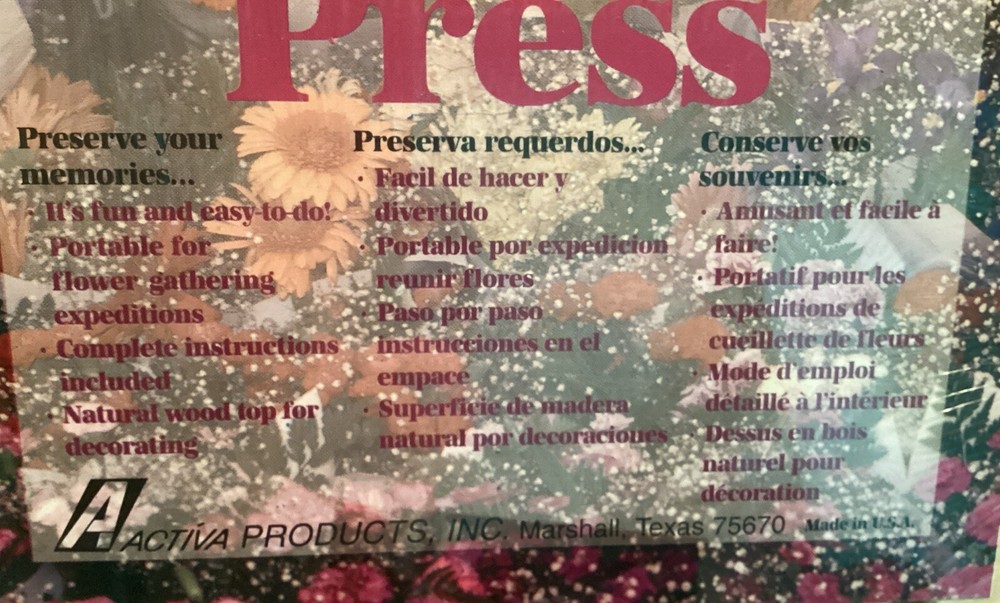Flower Press 7x7