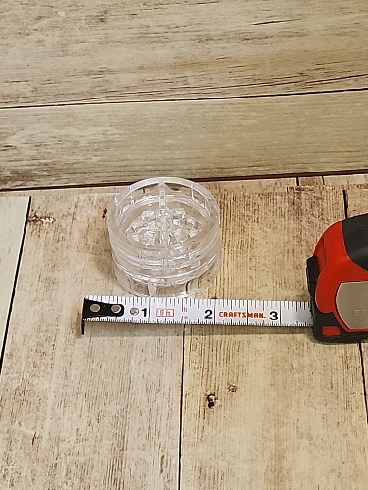 Translucent Clear Plastic Grinder Containers / Small Storage Jars