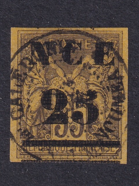 Nouvelle Caledonie 1881 YV 4  CANC  VF / CAT VALUE $390