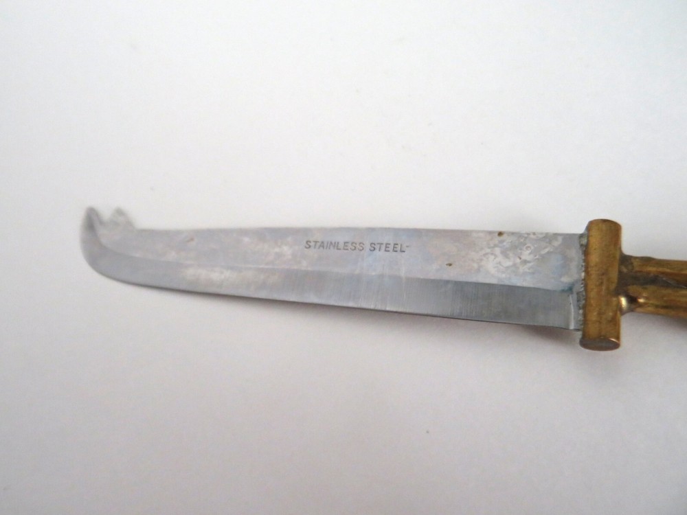 Creative Copper Handcrafted Copper & Brass Wrap Handle Stainless Cheese Knife