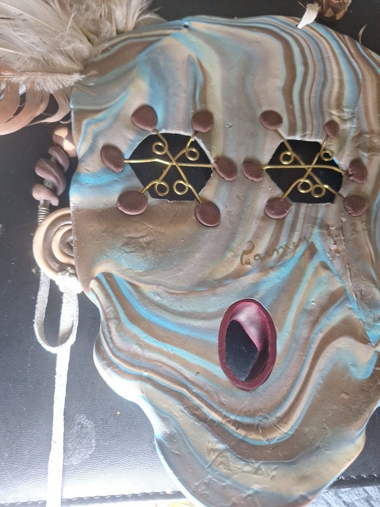 ethnic tribal mask vintage