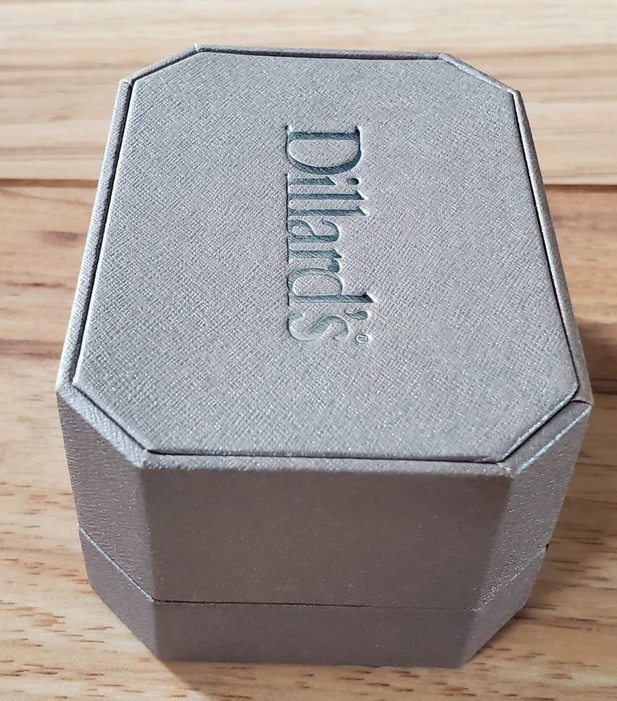 Dillard's Gift Box Present Box Octagon Storage EMPTY 2 1/2 X 3 1/4