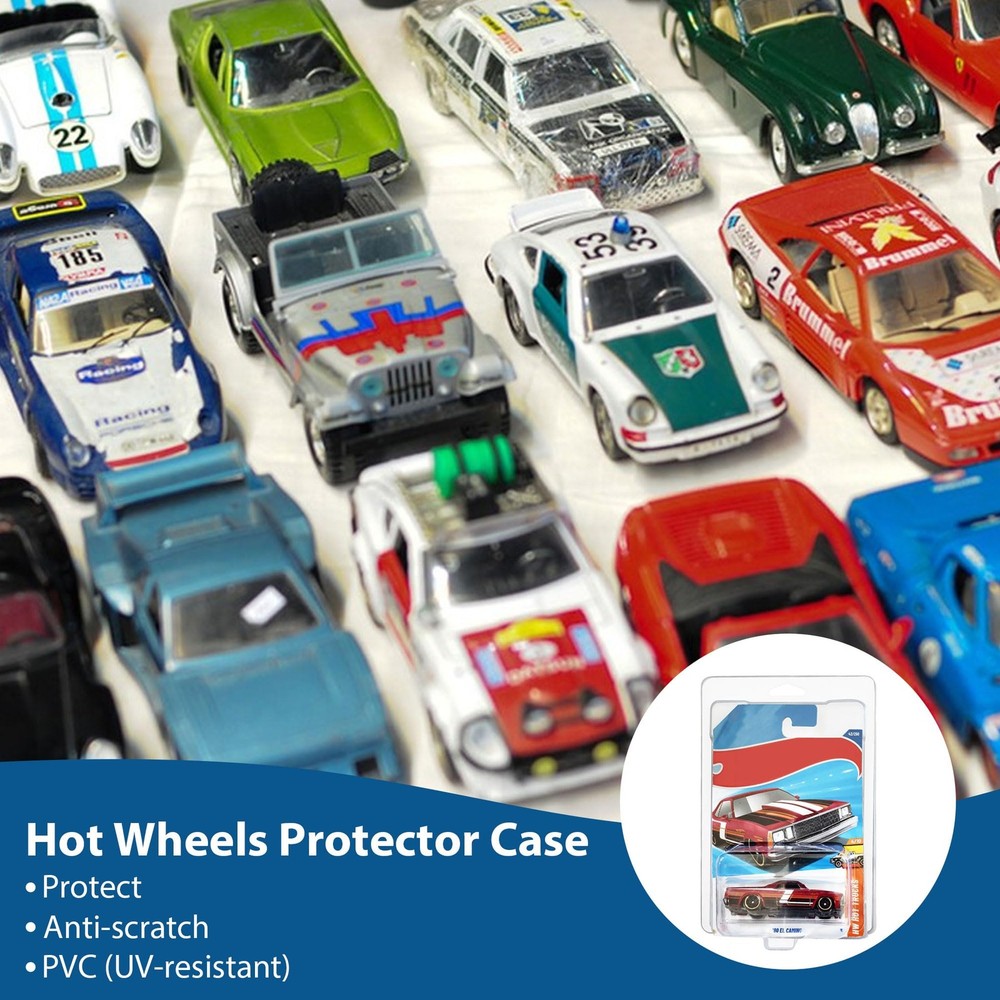 Protector case Clamshell Plastic Display Cases for 1:64 Scale Models Dust-Proof