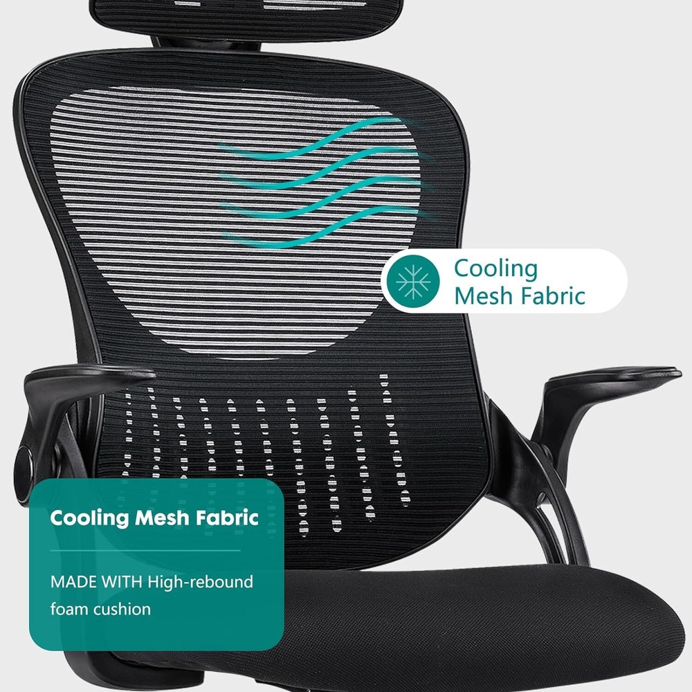 Ergonomic Home Office Chair High-Back Computer Desk Mesh Rolling Work Task Chair
