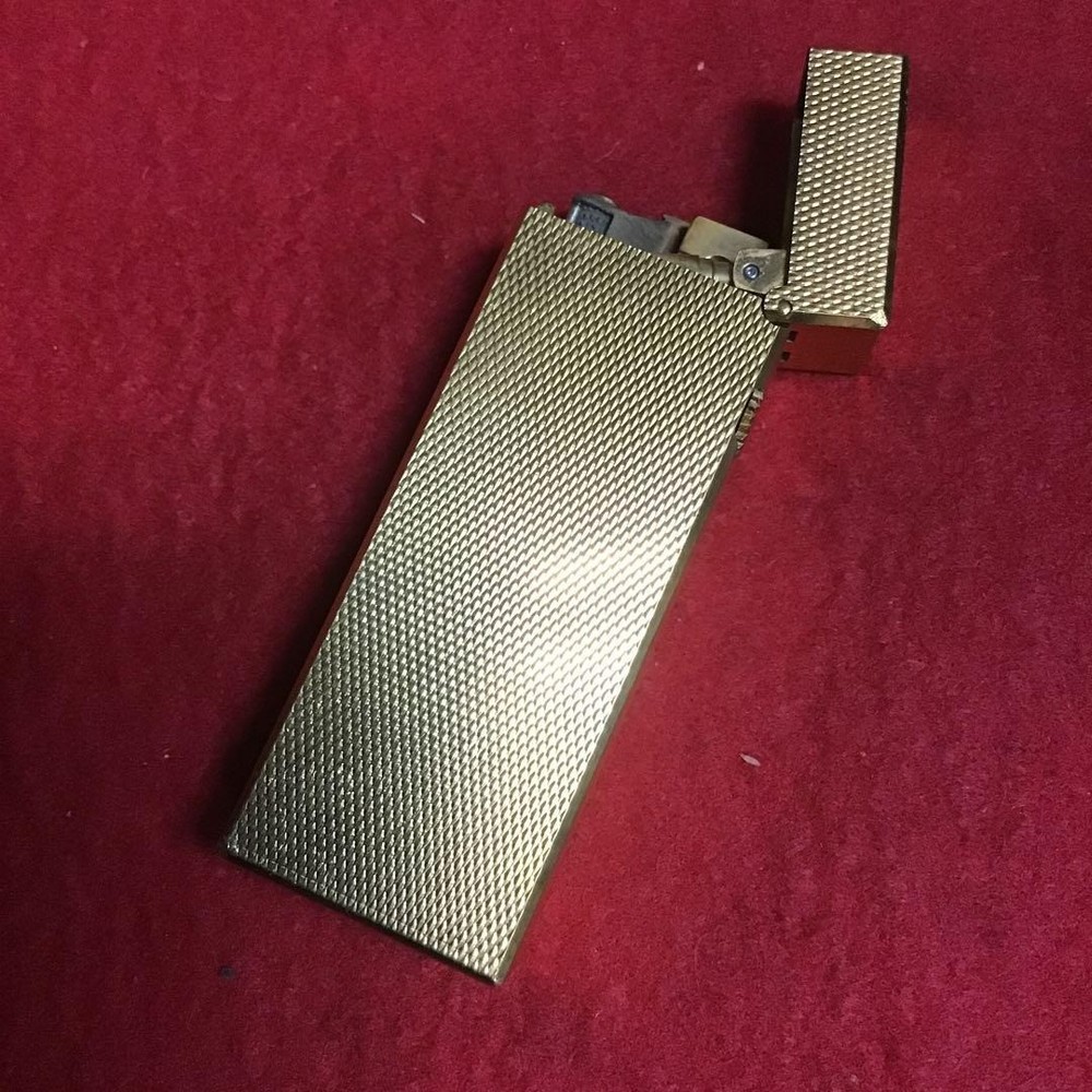 Overhauled Dunhill Rollagas lighter gold without box