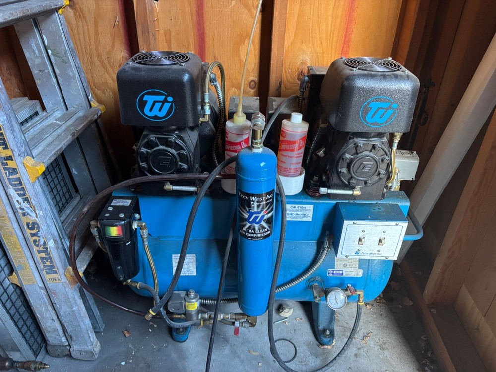 dental air compressor tech west oil cooled
